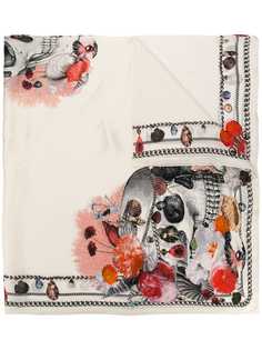 Alexander McQueen платок с изображением ракушек