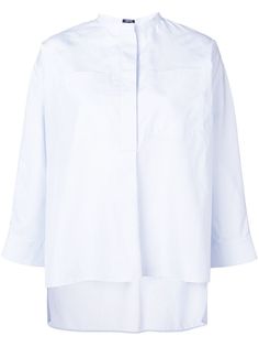 Jil Sander Navy мешковатая рубашка с воротником-стойкой