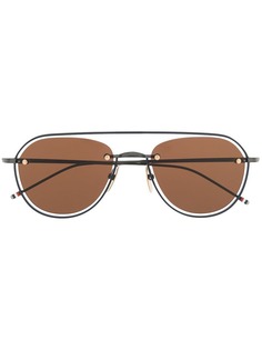 Thom Browne Eyewear солнцезащитные очки-авиаторы