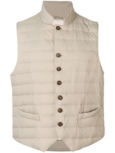Eleventy утепленный жилет на пуговицах