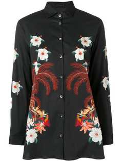 Etro floral print stretch-poplin shirt