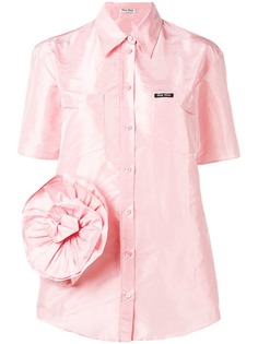 Miu Miu рубашка с цветочным узором
