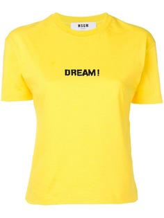 MSGM футболка с принтом Dream!