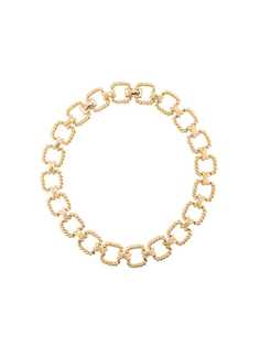 Nina Ricci Vintage 1980s square link necklace