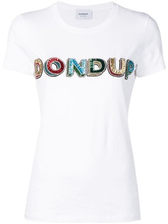 Dondup футболка с вышитым логотипом