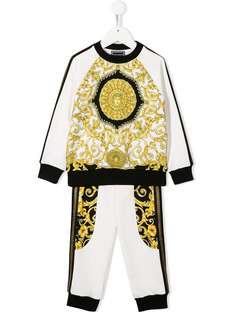 Young Versace baroque print tracksuit set