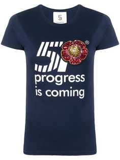 5 Progress sequin embroidered T-shirt