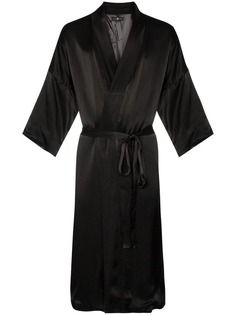 Edward Crutchley атласный халат с вышивкой