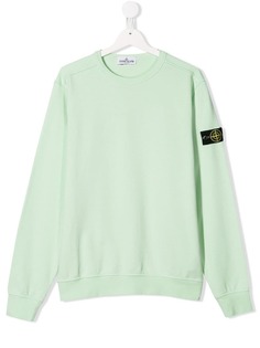Stone Island Junior толстовка с нашивкой-логотипом