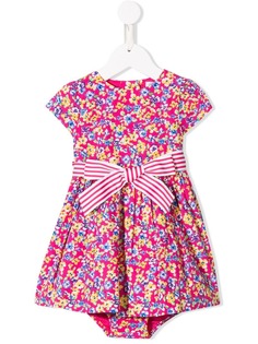 Ralph Lauren Kids платье с цветочным принтом и бантом