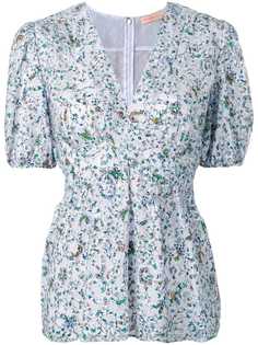 Tory Burch кружевная блузка с цветочным принтом