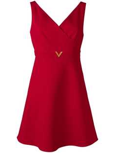 Valentino платье с V-образным декором