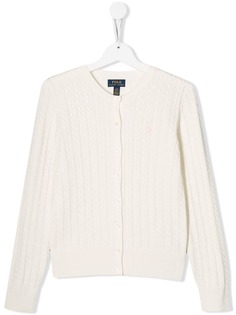 Ralph Lauren Kids кардиган вязки с косами