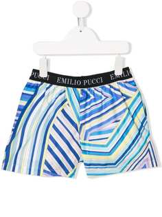 Emilio Pucci Junior шорты с полосатым узором