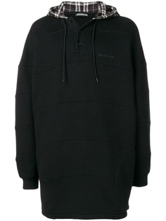 Balenciaga худи в технике пэчворк