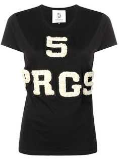 5 Progress textured logo t-shirt
