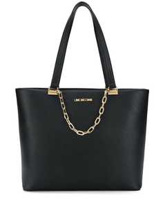 Love Moschino black and gold tote bag