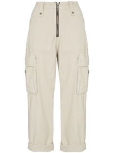 Ksubi Crypt high-waisted utility pocket straight leg cotton trousers