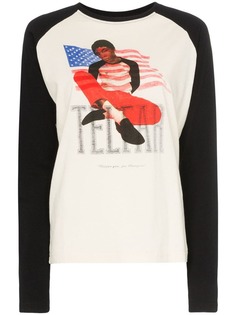 Telfar Tour print cotton raglan T-shirt
