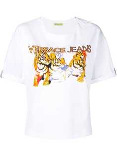 Versace Jeans футболка с принтом логотипа