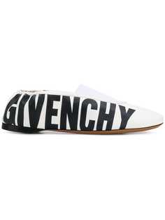 Givenchy слипперы с принтом логотипа