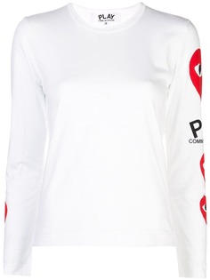 Comme Des Garçons Play толстовка с логотипом heart