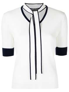 Loveless свитер с короткими рукавами и контрастной отделкой