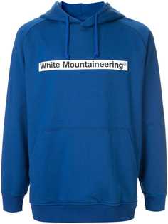 White Mountaineering худи на шнурке с логотипом
