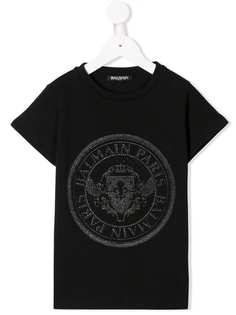 Balmain Kids футболка с логотипом