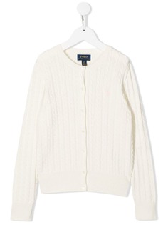 Ralph Lauren Kids кардиган вязки с косами