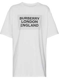 Burberry футболка с принтом логотипа