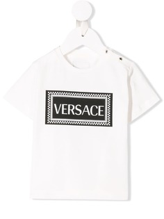 Young Versace топ с принтом логотипа