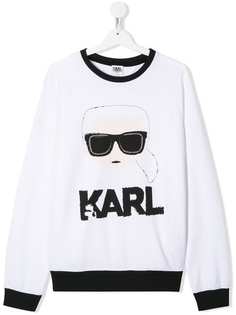 Karl Lagerfeld Kids толстовка Karl с принтом