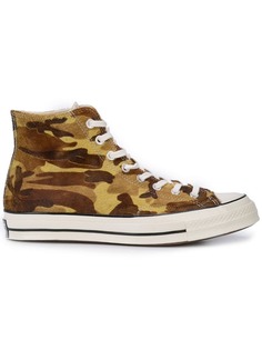 Converse высокие кроссовки Chuck 70 с камуфляжным принтом