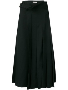 Yohji Yamamoto драпированная юбка с плиссировкой