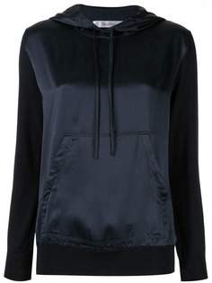 Max Mara атласная толстовка с капюшоном