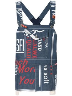 Maison Mihara Yasuhiro джинсовое платье-сарафан