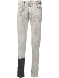 Represent джинсы из вареного денима