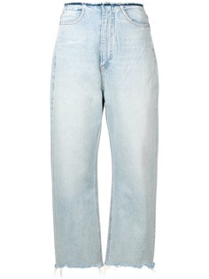 Alexander Wang расклешенные джинсы с необработанными краями