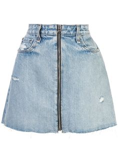 Rag & Bone /Jean джинсовая юбка с эффектом потертости