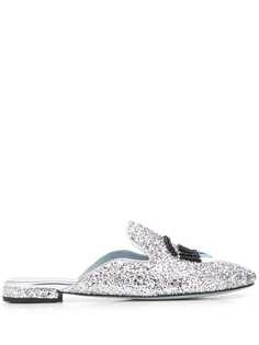 Chiara Ferragni glitter wink loafers