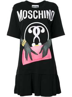 Moschino платье-футболка с принтом