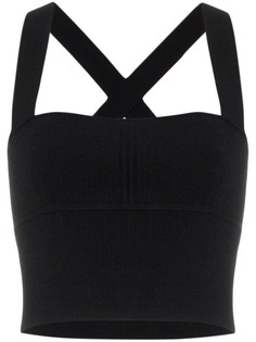 Khaite Kiki sweetheart cropped bralette top
