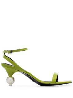 Yuul Yie green vivi 70 leather sandals