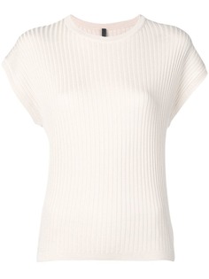 Sara Lanzi ribbed cap sleeve top