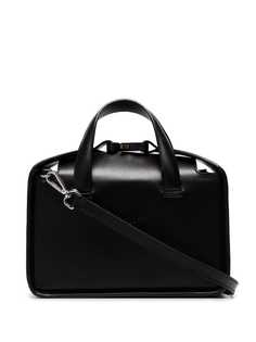 1017 Alyx 9SM black Brie dual strap leather shoulder bag