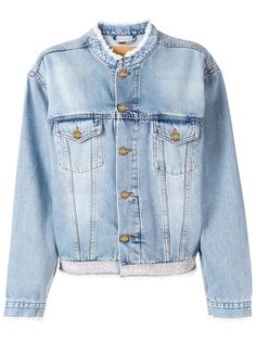 Alexandre Vauthier джинсовая куртка с выцветшим эффектом