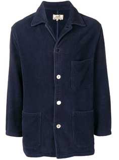 Hermès Vintage куртка в рубчик на пуговицах