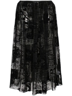Ashley Williams сетчатая юбка миди с принтом