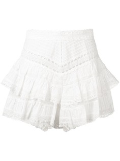 Zimmermann короткие шорты с оборками